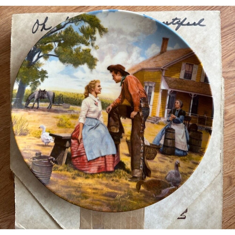 Edwin Knowles "Oh What a Beautiful Morning" Oklahoma Collector Plate